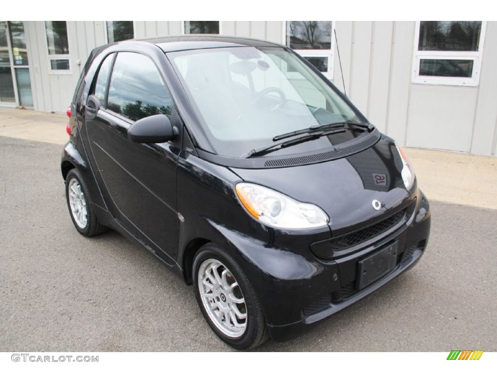 2012 fortwo passion coupe - Deep Black / Black Leather photo #3
