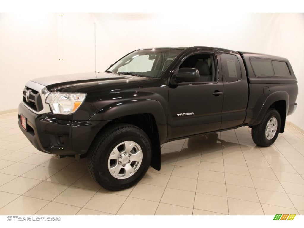 Black 2014 Toyota Tacoma Access Cab 4x4 Exterior Photo #103123616