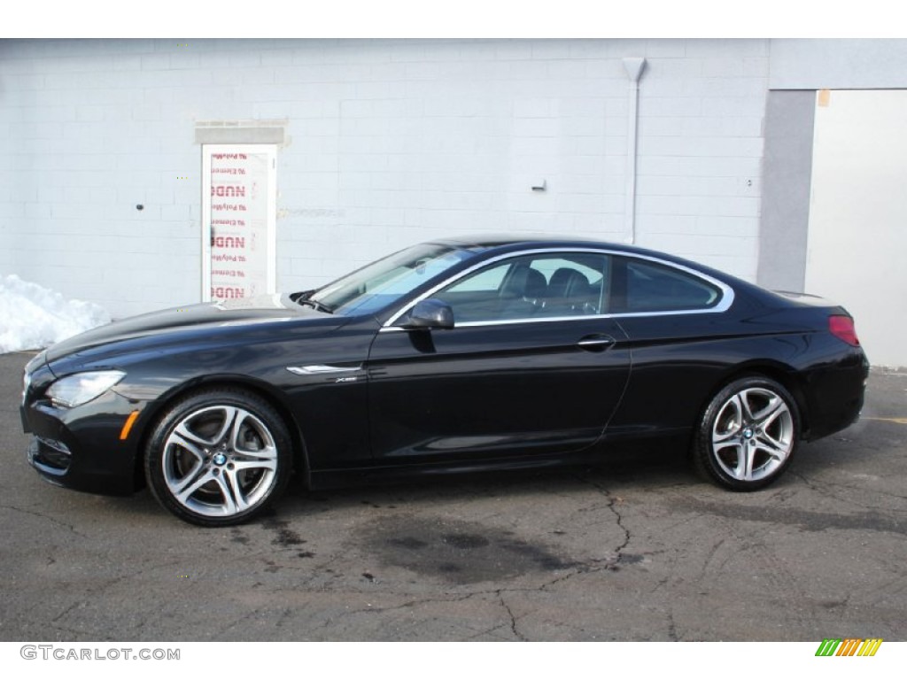 Black Sapphire Metallic 2012 BMW 6 Series 650i xDrive Coupe Exterior Photo #103124087
