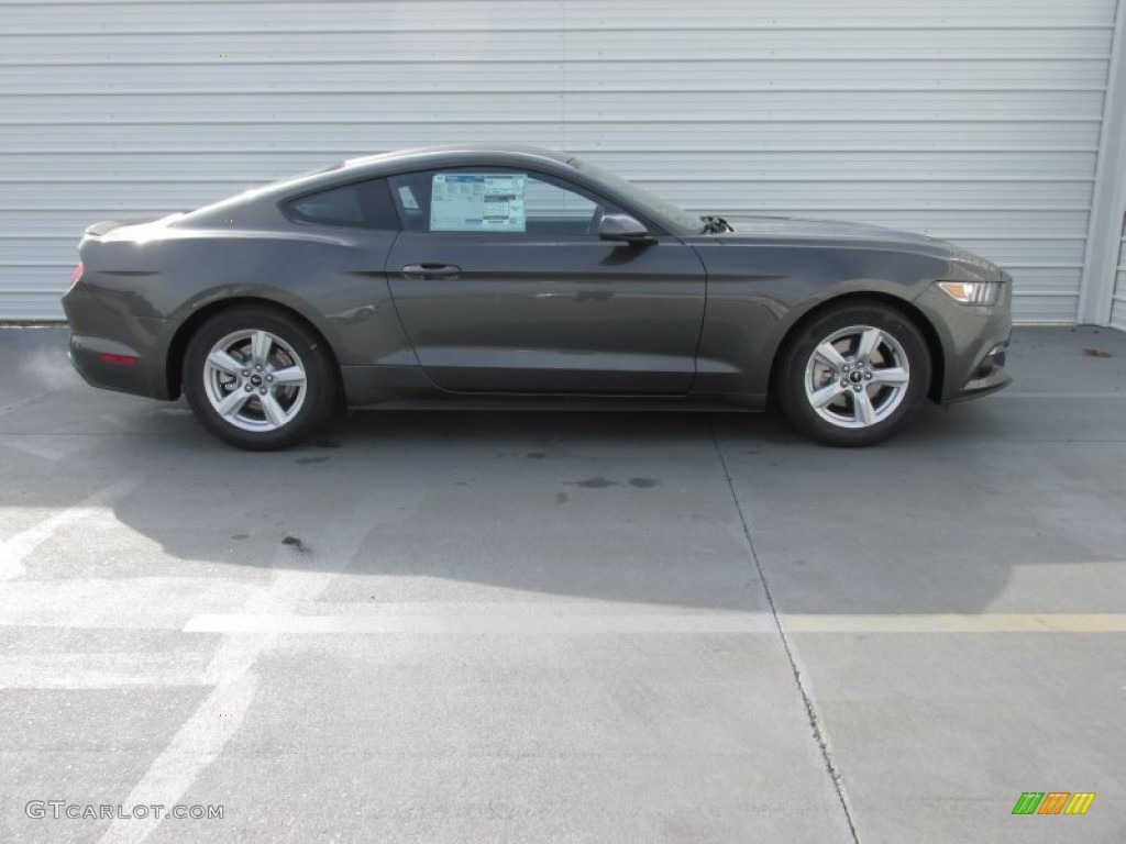 2015 Mustang EcoBoost Coupe - Magnetic Metallic / Ebony photo #3