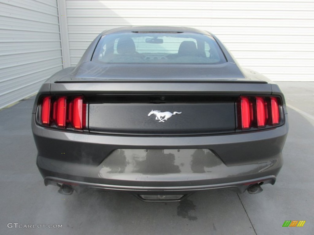 2015 Mustang EcoBoost Coupe - Magnetic Metallic / Ebony photo #5