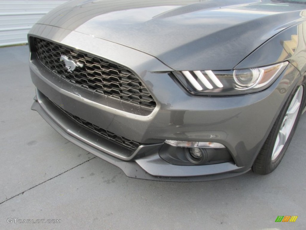 2015 Mustang EcoBoost Coupe - Magnetic Metallic / Ebony photo #10