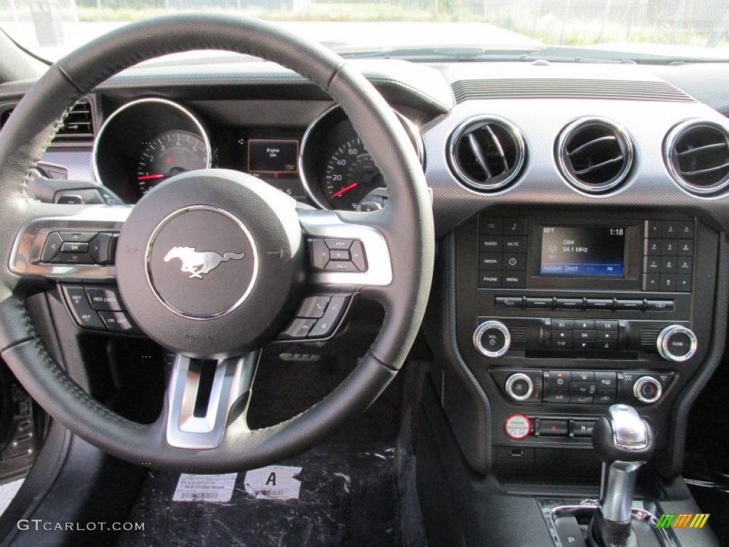 2015 Mustang EcoBoost Coupe - Magnetic Metallic / Ebony photo #21