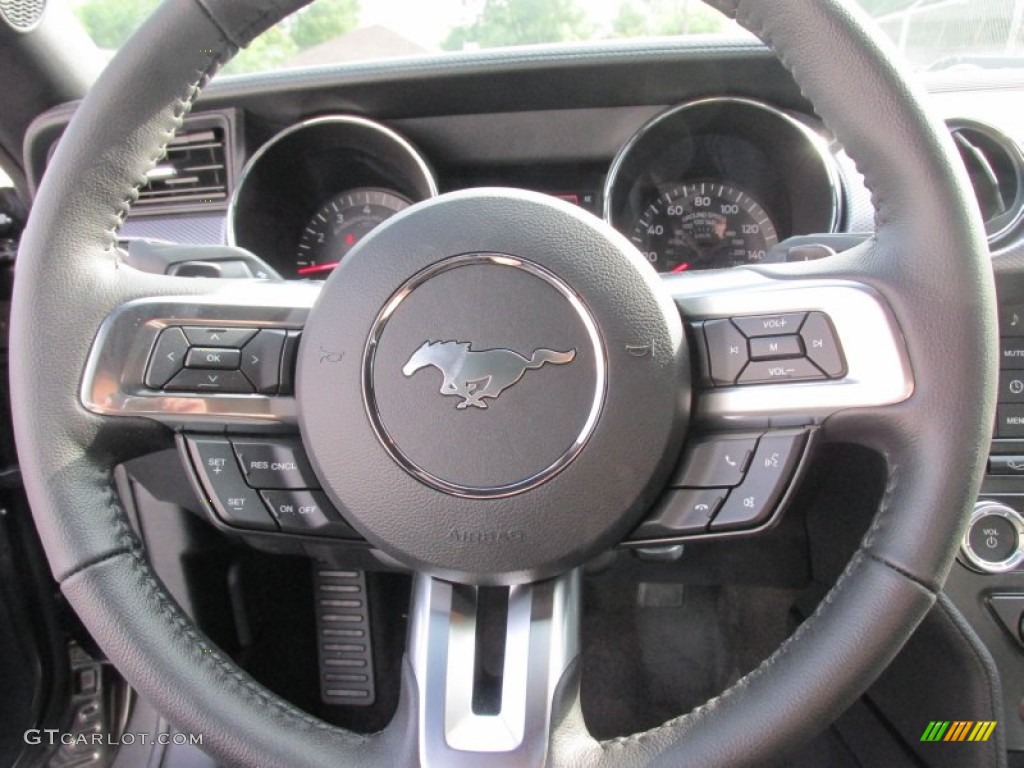 2015 Mustang EcoBoost Coupe - Magnetic Metallic / Ebony photo #27
