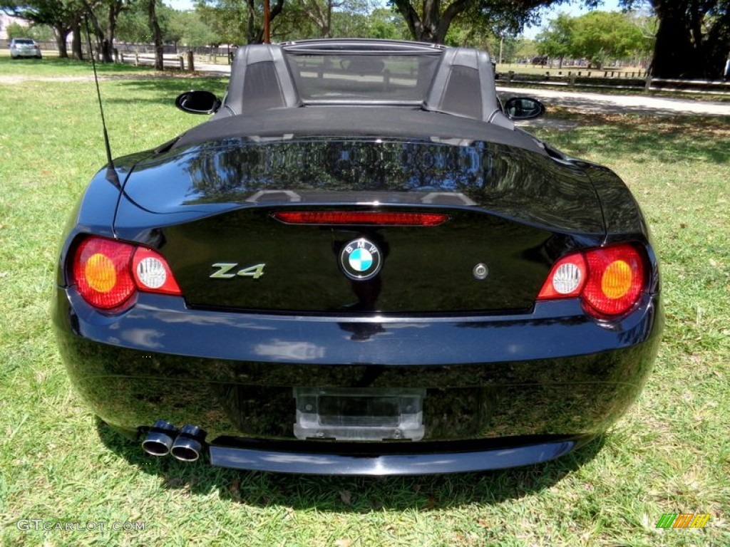 2003 Z4 2.5i Roadster - Black Sapphire Metallic / Black photo #15