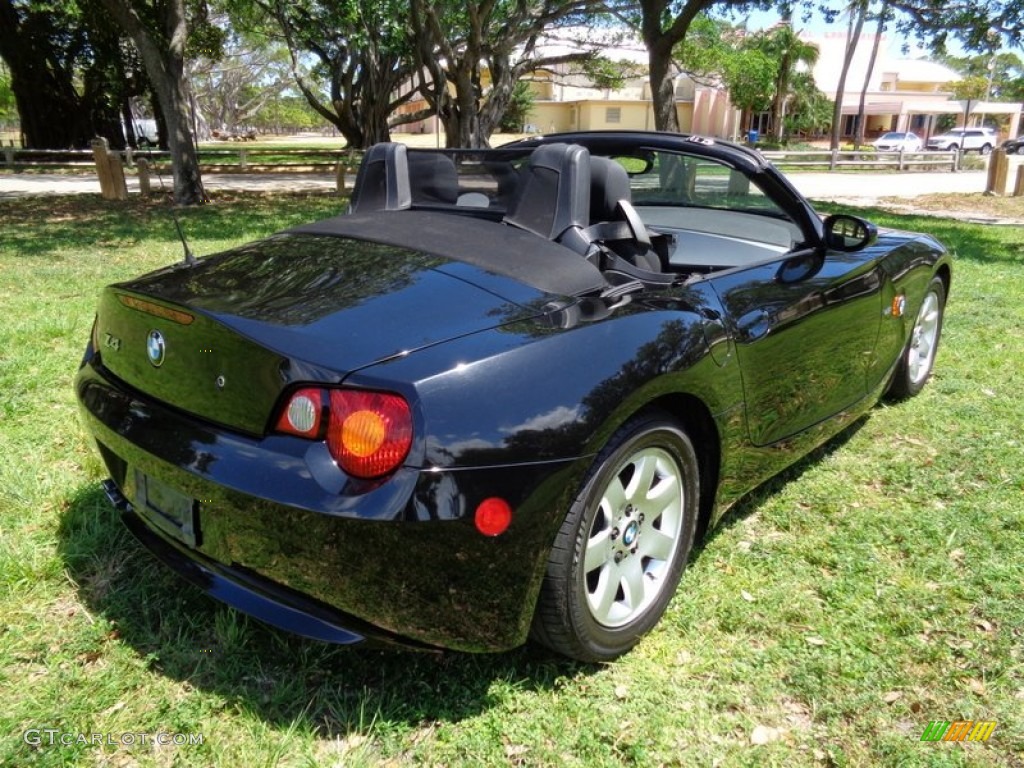 2003 Z4 2.5i Roadster - Black Sapphire Metallic / Black photo #19