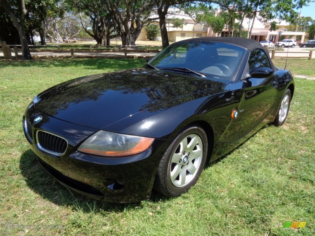 2003 Z4 2.5i Roadster - Black Sapphire Metallic / Black photo #39