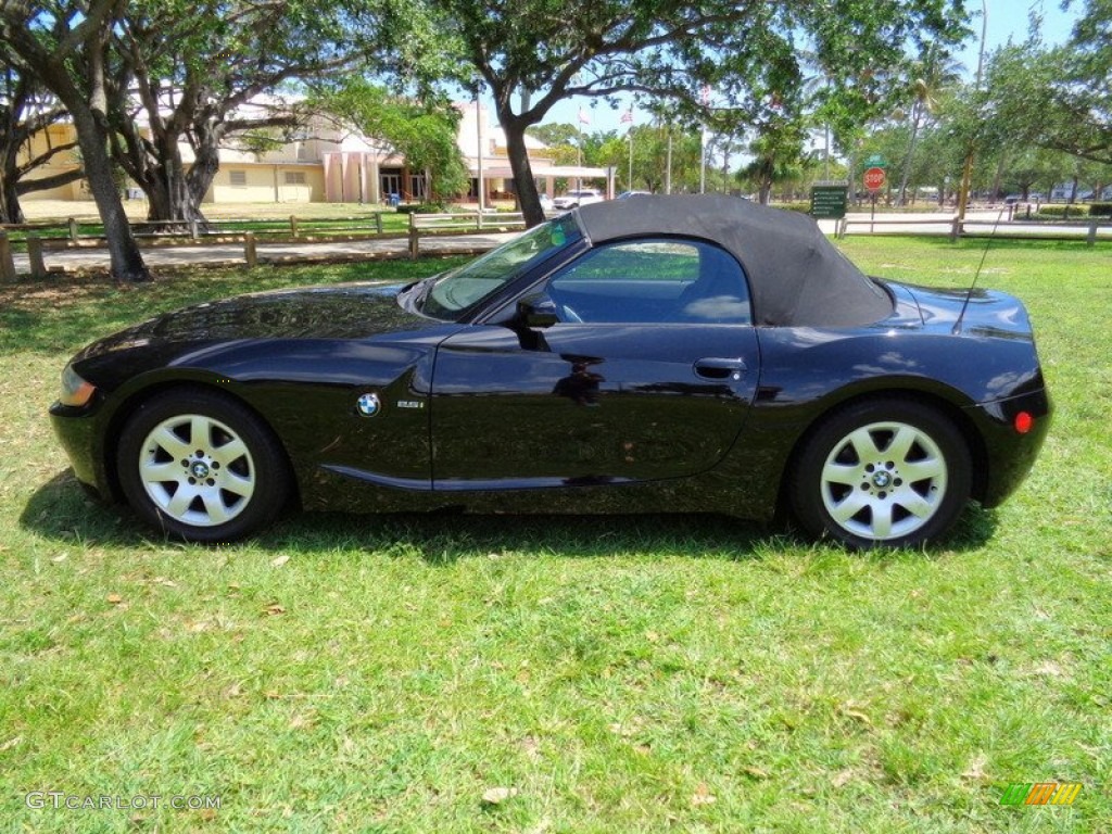 2003 Z4 2.5i Roadster - Black Sapphire Metallic / Black photo #55