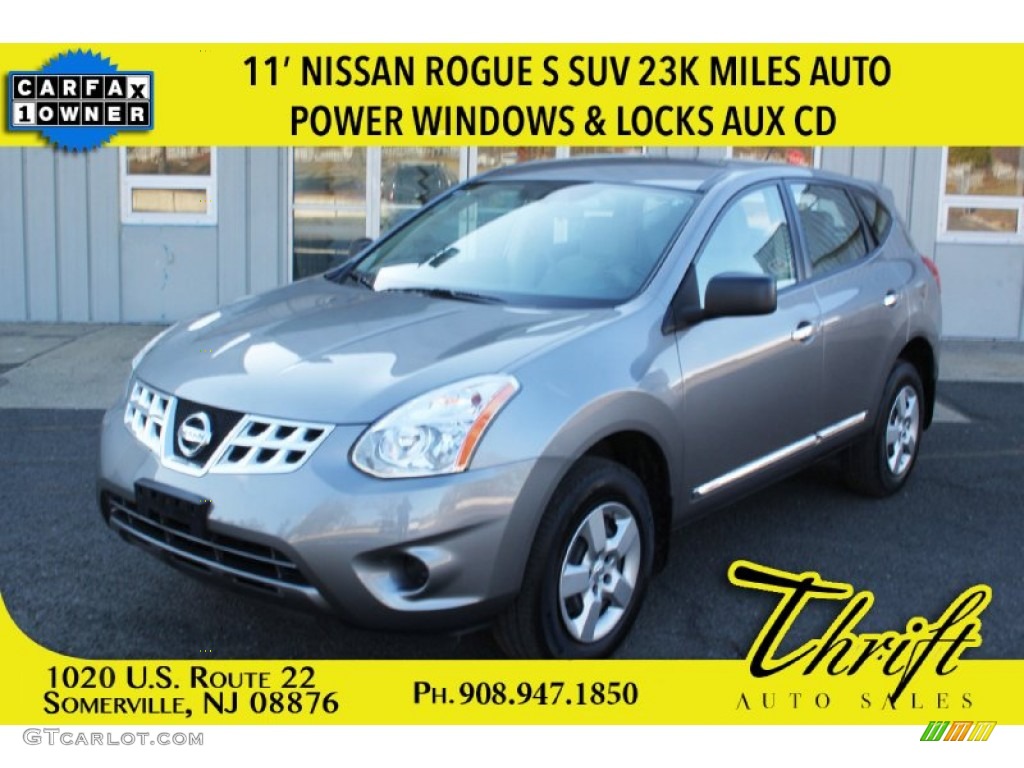 2011 Rogue S AWD - Platinum Graphite / Gray photo #1