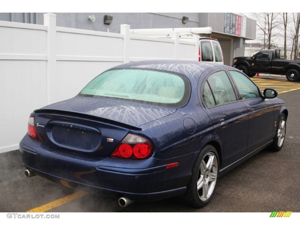 2003 S-Type R - Sapphire Blue Metallic / Ivory photo #4