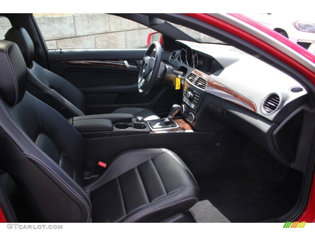 Black Interior 2014 Mercedes-Benz C 350 4Matic Coupe Photo #103133201