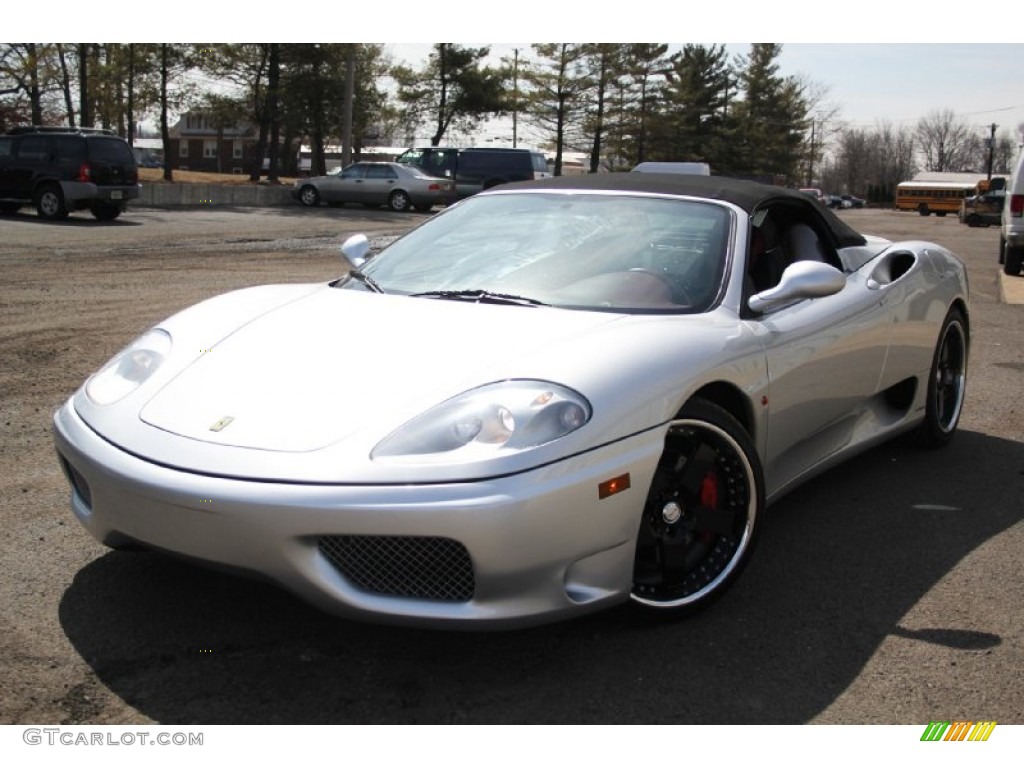 2001 360 Spider F1 - Silver / Black/Red photo #2