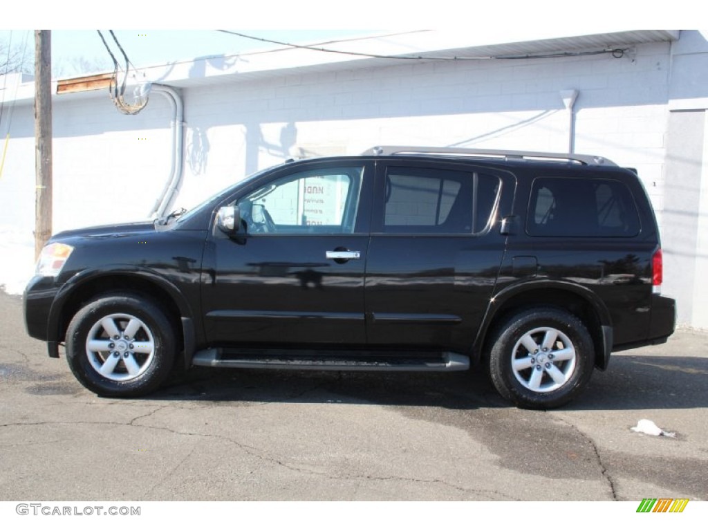 2012 Armada SV 4WD - Galaxy Black / Charcoal photo #3