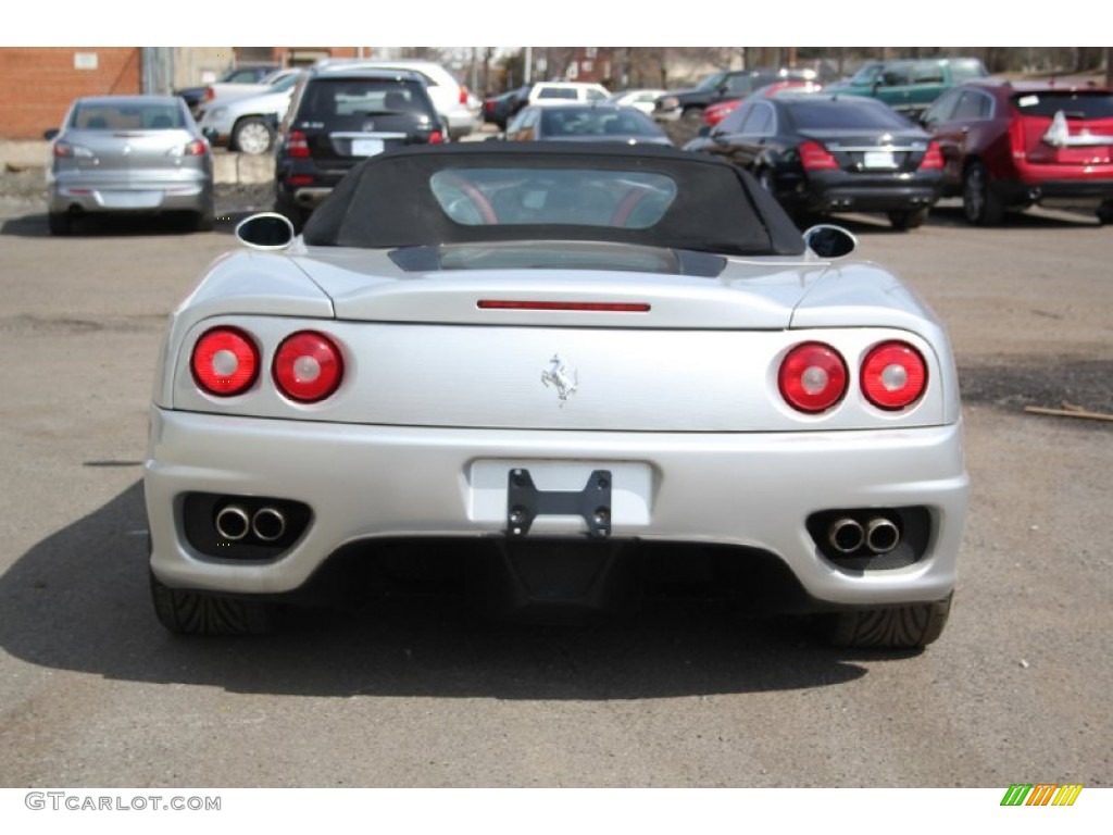 2001 360 Spider F1 - Silver / Black/Red photo #6