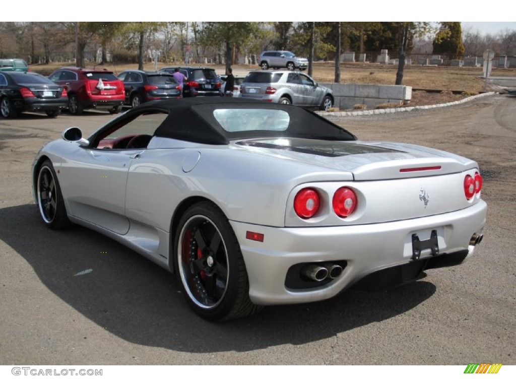 2001 360 Spider F1 - Silver / Black/Red photo #7