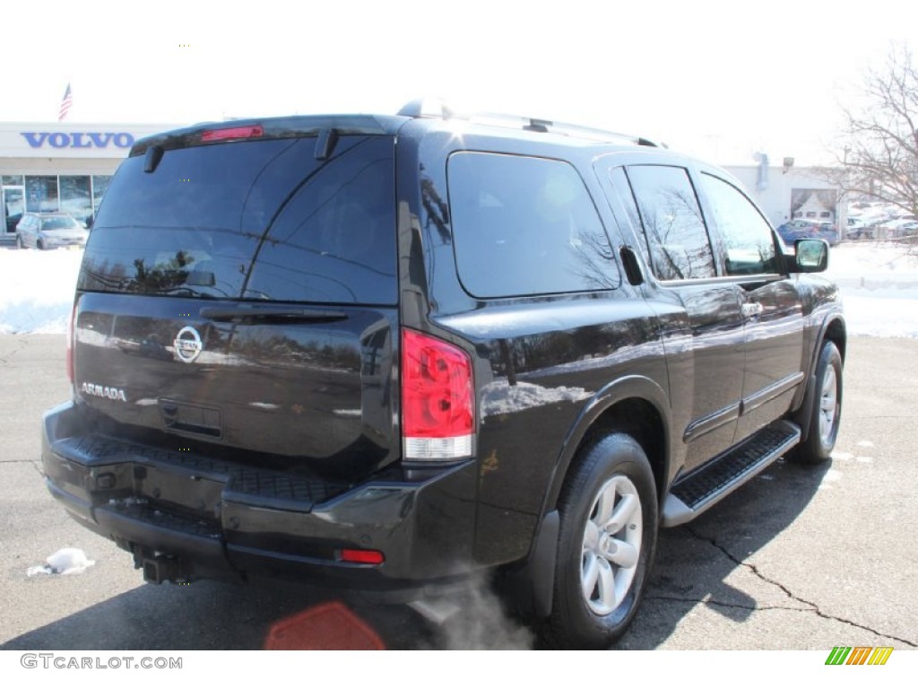 2012 Armada SV 4WD - Galaxy Black / Charcoal photo #6