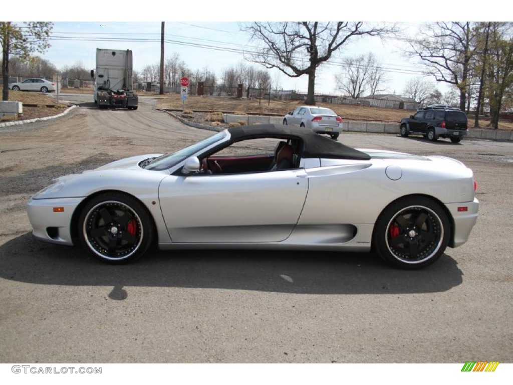 2001 360 Spider F1 - Silver / Black/Red photo #8