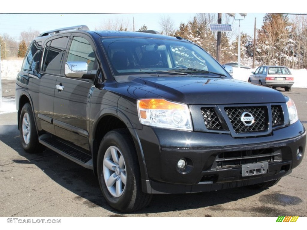 2012 Armada SV 4WD - Galaxy Black / Charcoal photo #8