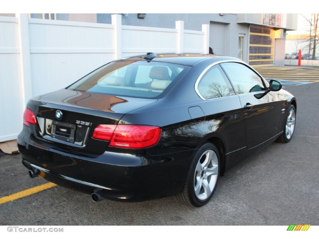 2012 3 Series 335i xDrive Coupe - Black Sapphire Metallic / Oyster/Black photo #2