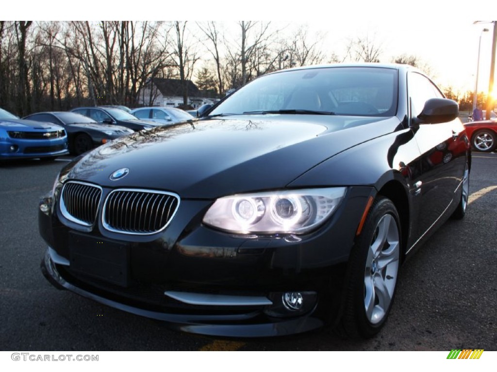 2012 3 Series 335i xDrive Coupe - Black Sapphire Metallic / Oyster/Black photo #5