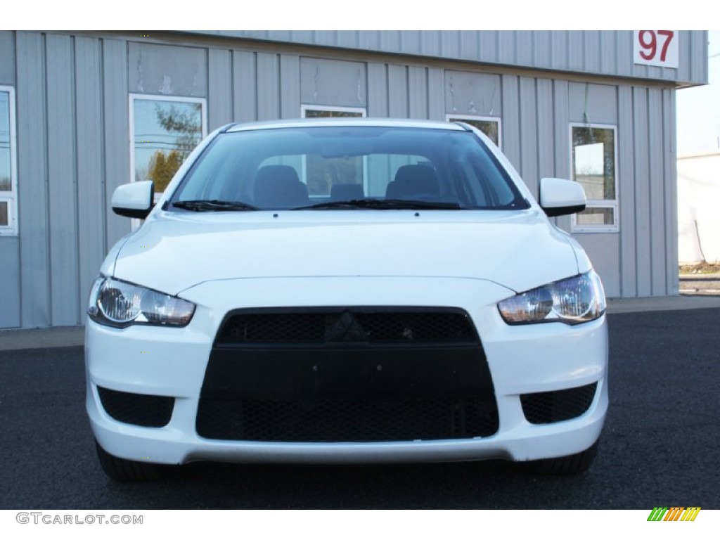 2013 Lancer ES - Wicked White Metallic / Black photo #3