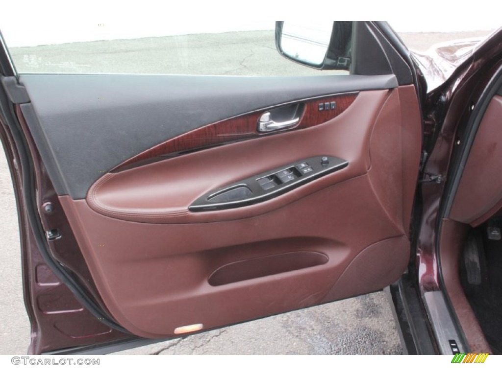 2011 Infiniti EX 35 Journey AWD Chestnut Door Panel Photo #103136885