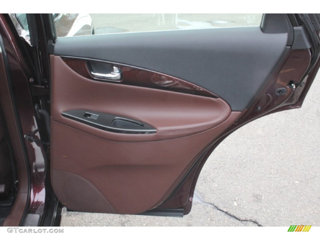2011 Infiniti EX 35 Journey AWD Chestnut Door Panel Photo #103137158