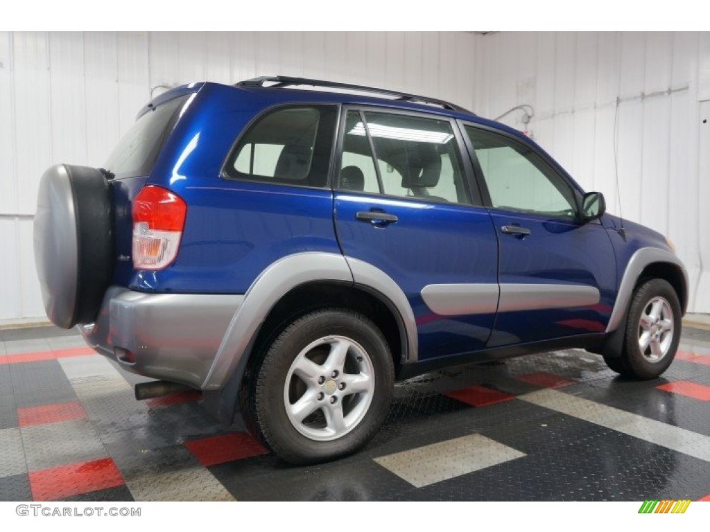 2002 RAV4 4WD - Spectra Blue Mica / Gray photo #7