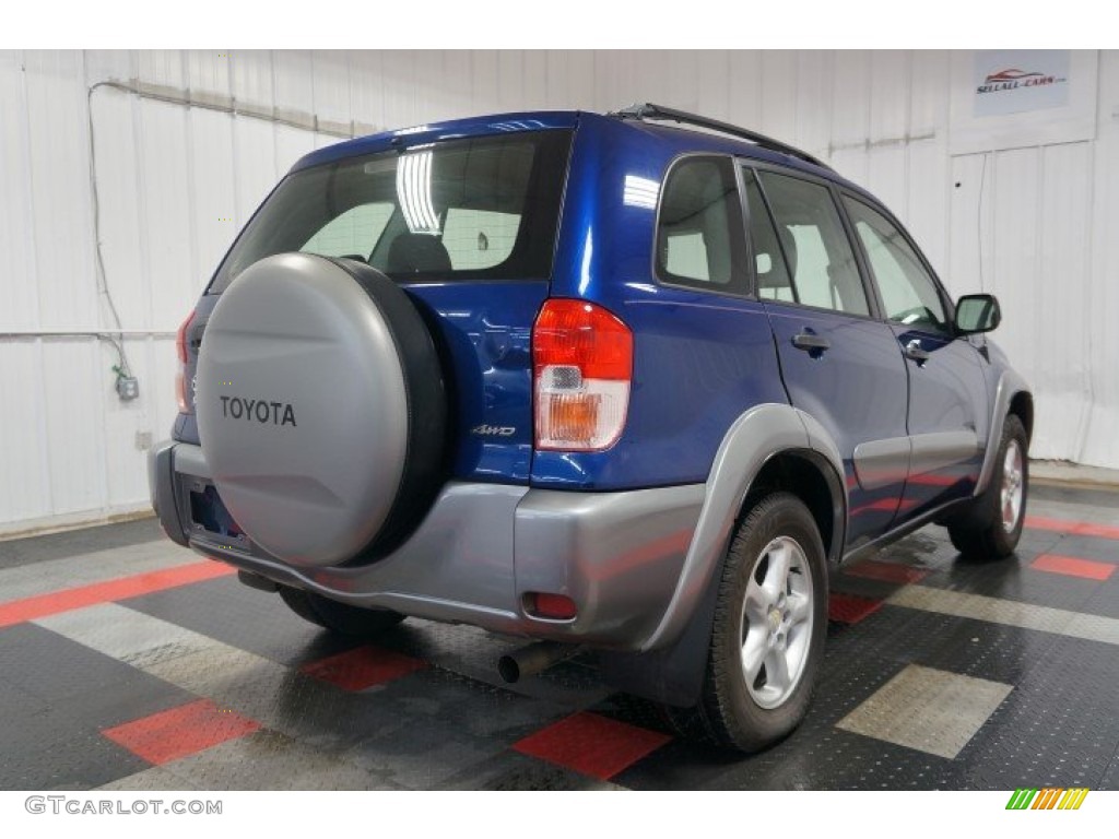 2002 RAV4 4WD - Spectra Blue Mica / Gray photo #8