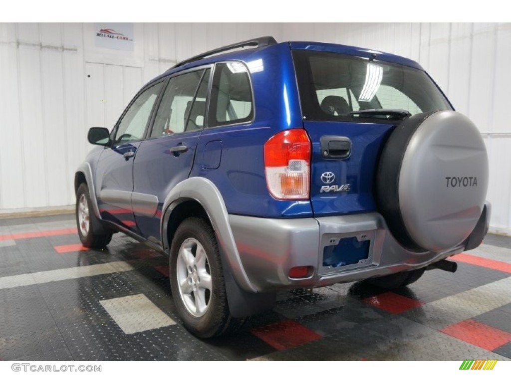 2002 RAV4 4WD - Spectra Blue Mica / Gray photo #10