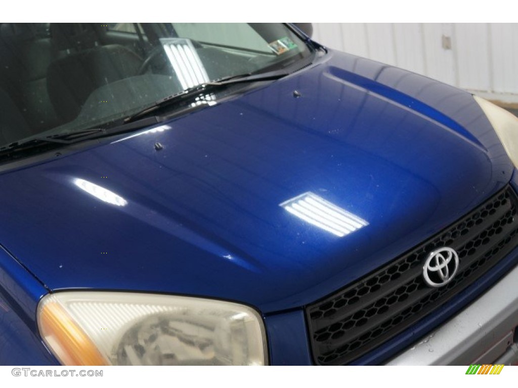 2002 RAV4 4WD - Spectra Blue Mica / Gray photo #38