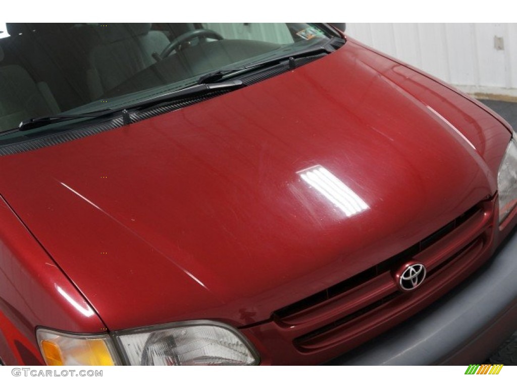 1999 Sienna LE - Napa Burgundy Pearl / Gray photo #39