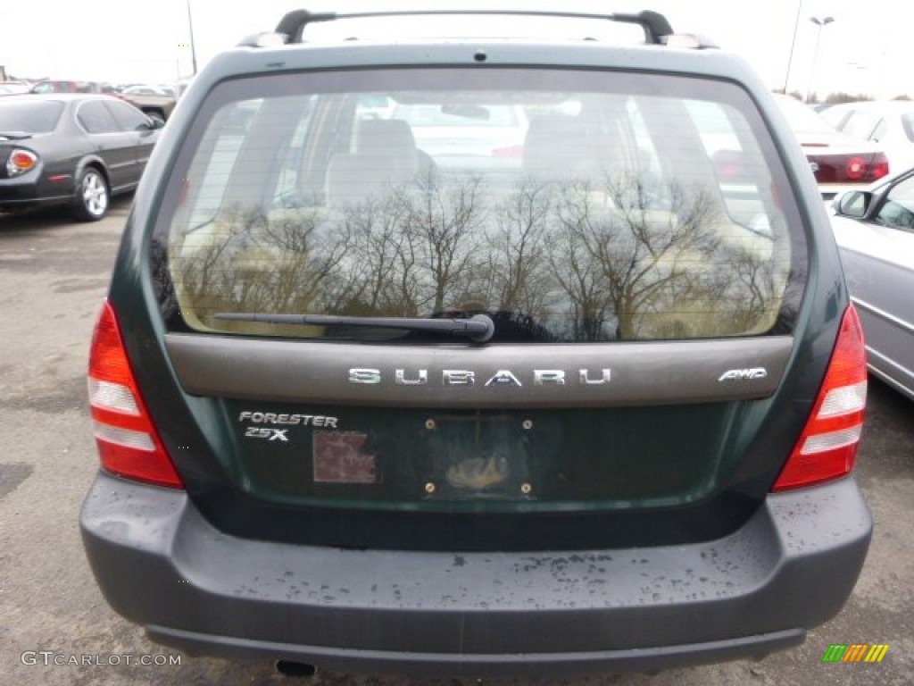 2004 Forester 2.5 X - Woodland Green Pearl / Beige photo #3