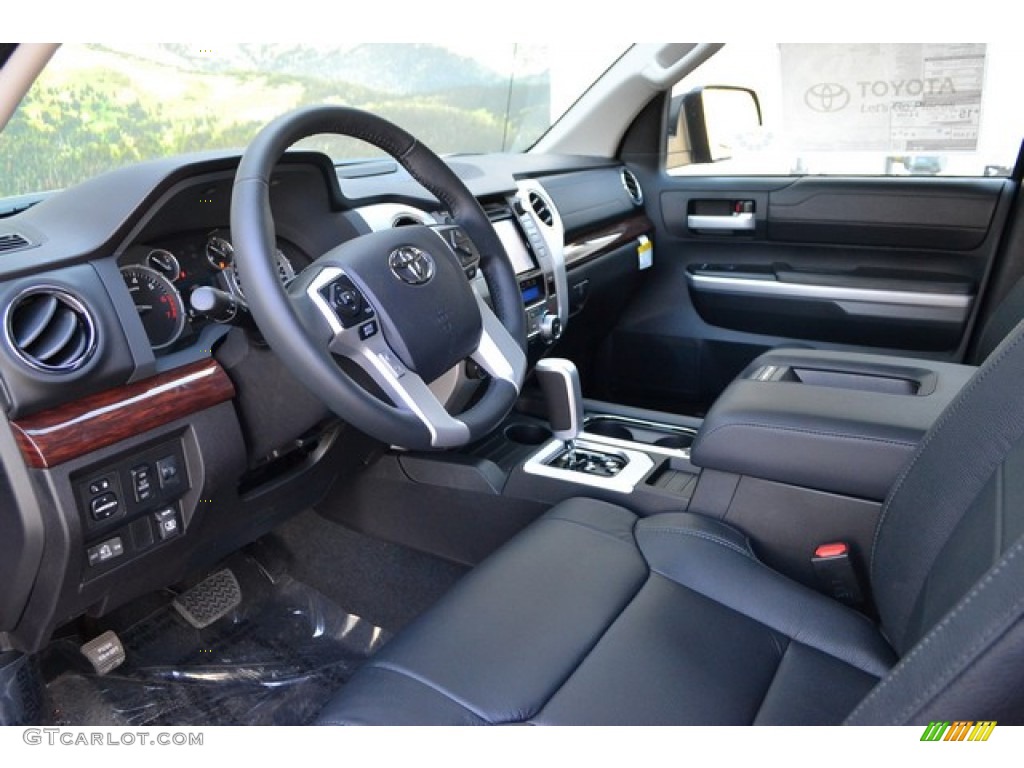 Black Interior 2015 Toyota Tundra Limited Double Cab 4x4 Photo #103144444