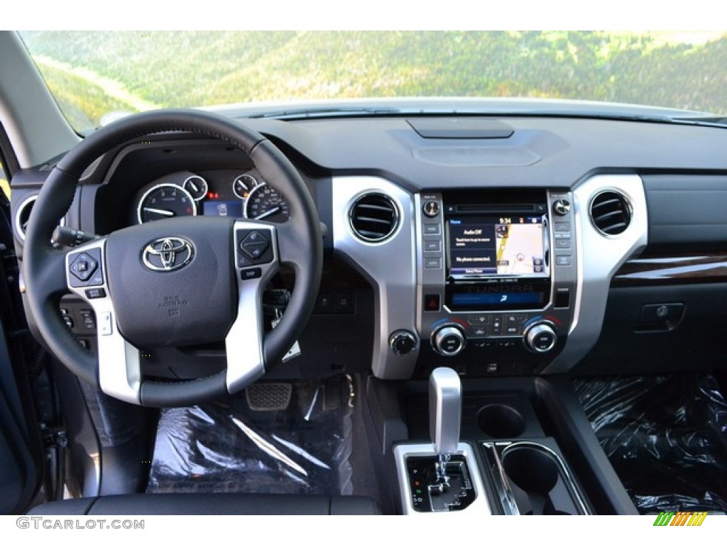 2015 Toyota Tundra Limited Double Cab 4x4 Black Dashboard Photo #103144481