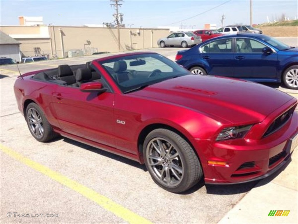 2014 Mustang GT Convertible - Ruby Red / Charcoal Black photo #1