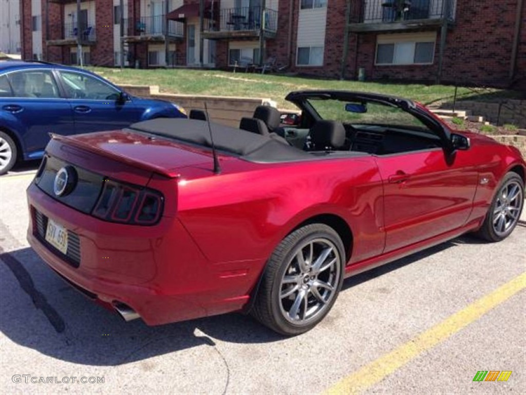 2014 Mustang GT Convertible - Ruby Red / Charcoal Black photo #3