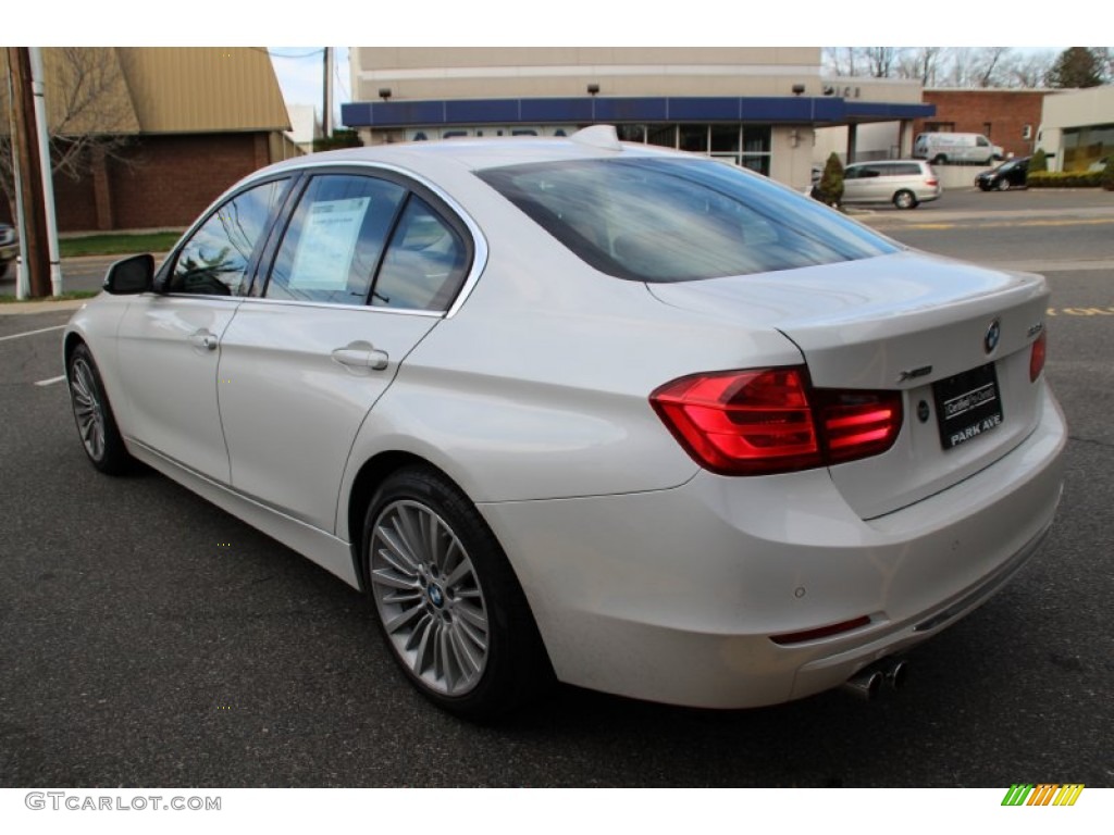 2013 3 Series 328i xDrive Sedan - Mineral White Metallic / Saddle Brown photo #5