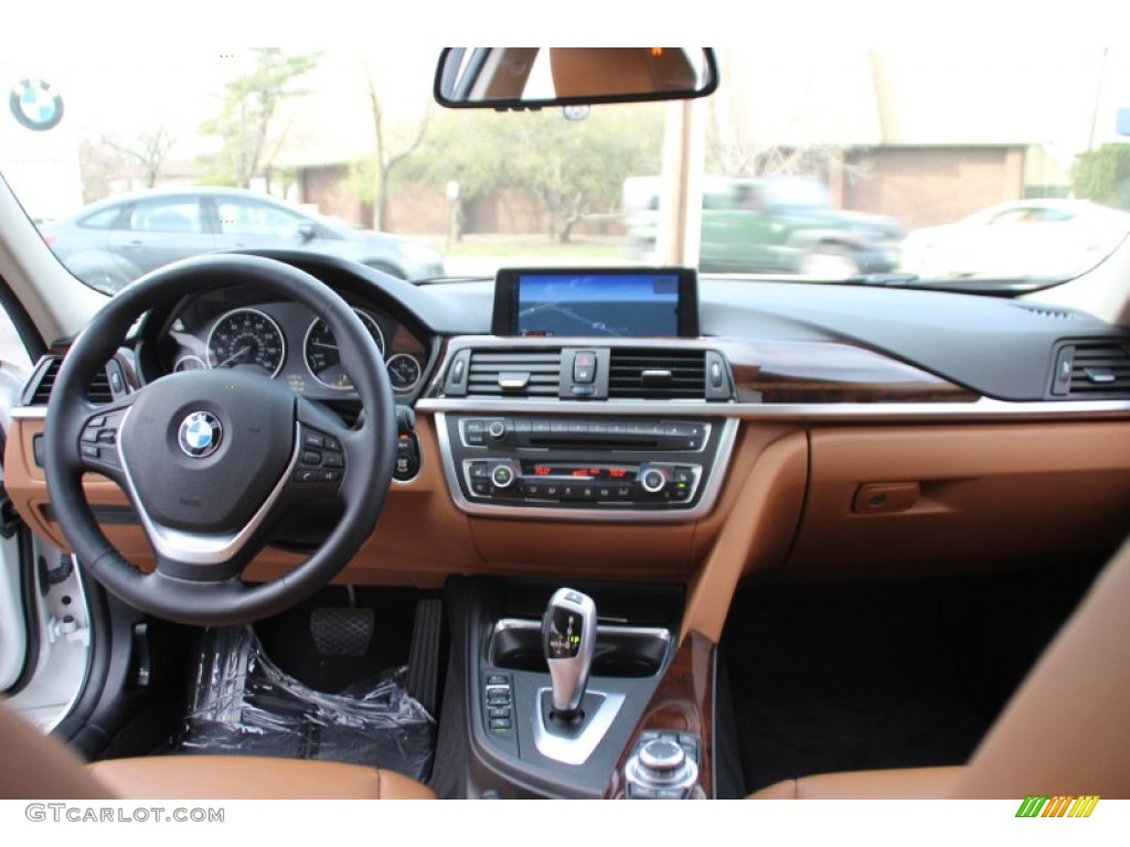 2013 BMW 3 Series 328i xDrive Sedan Saddle Brown Dashboard Photo #103146437