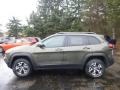 2015 ECO Green Pearl Jeep Cherokee Trailhawk 4x4  photo #2