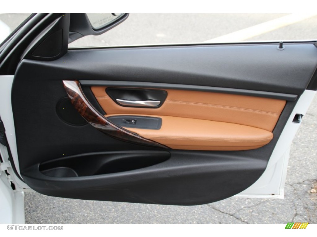 2013 3 Series 328i xDrive Sedan - Mineral White Metallic / Saddle Brown photo #27