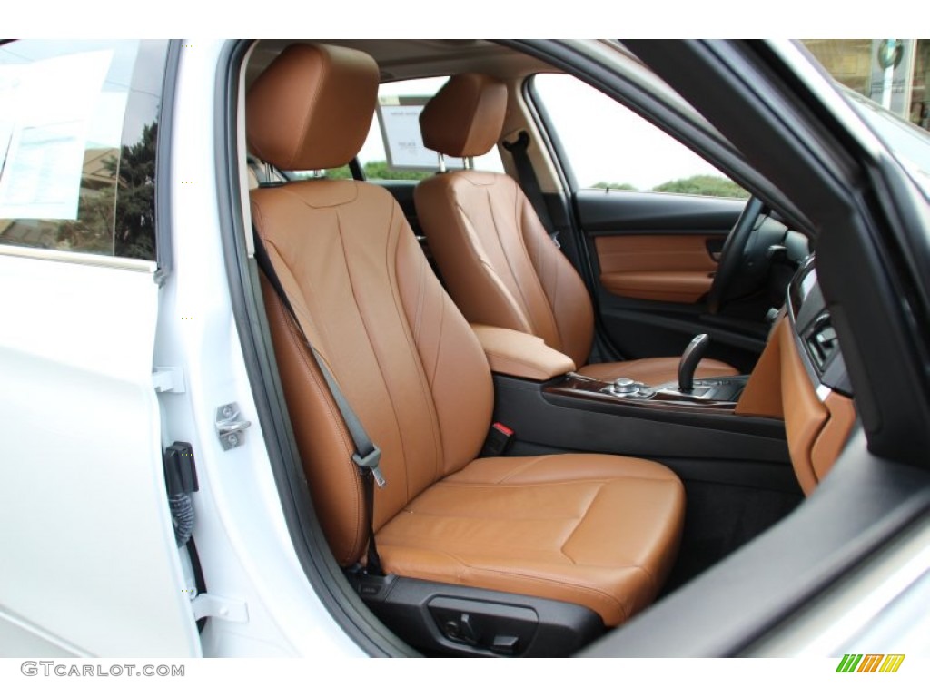2013 3 Series 328i xDrive Sedan - Mineral White Metallic / Saddle Brown photo #30
