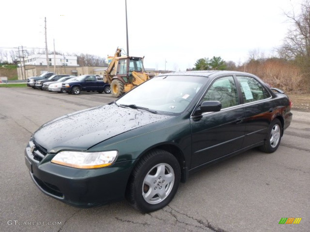 1998 Accord EX V6 Sedan - Dark Emerald Pearl / Ivory photo #1