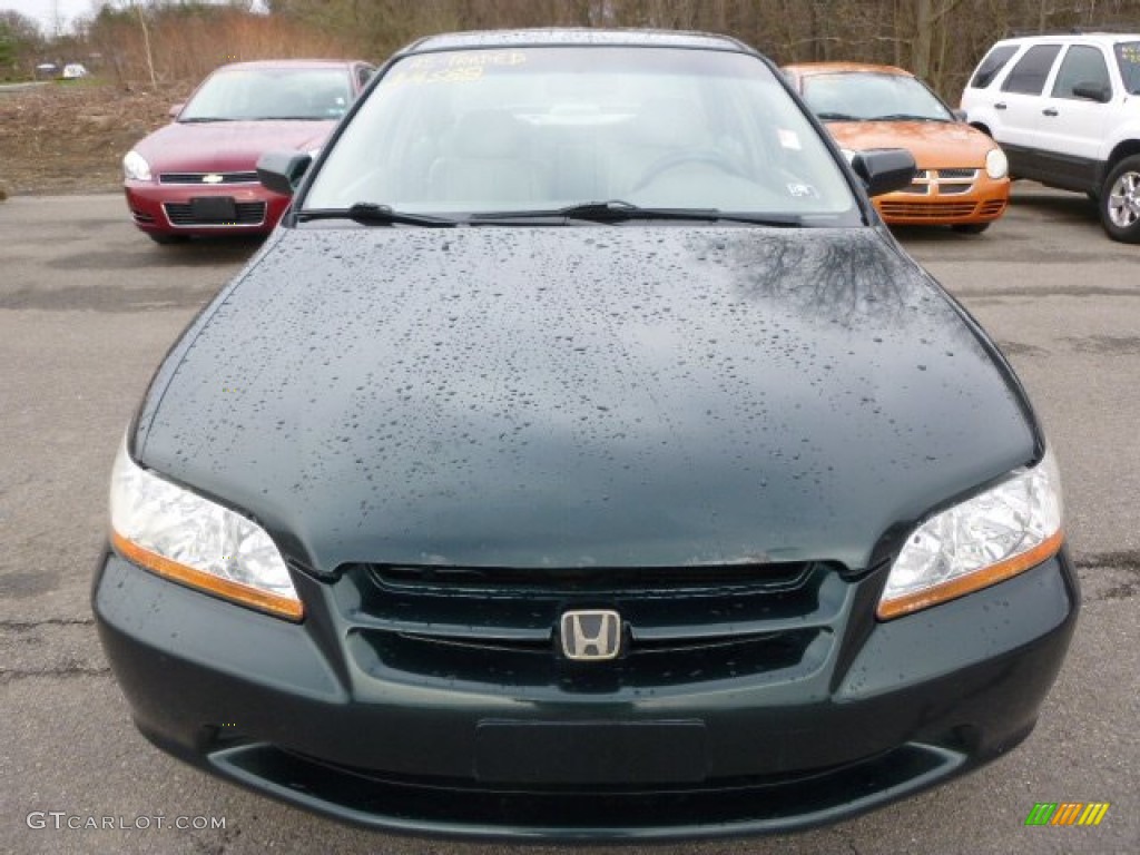 1998 Accord EX V6 Sedan - Dark Emerald Pearl / Ivory photo #6