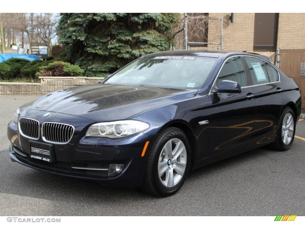 2013 5 Series 528i xDrive Sedan - Imperial Blue Metallic / Cinnamon Brown photo #6