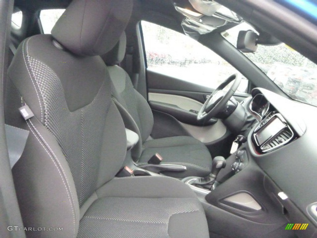 2015 Dart SXT - Laser Blue Pearl / Black/Light Tungsten Accent Stitching photo #10