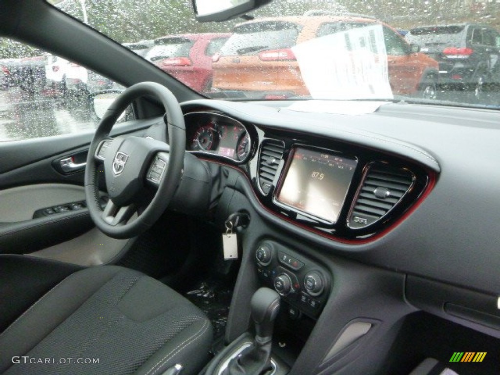 2015 Dart SXT - Laser Blue Pearl / Black/Light Tungsten Accent Stitching photo #11