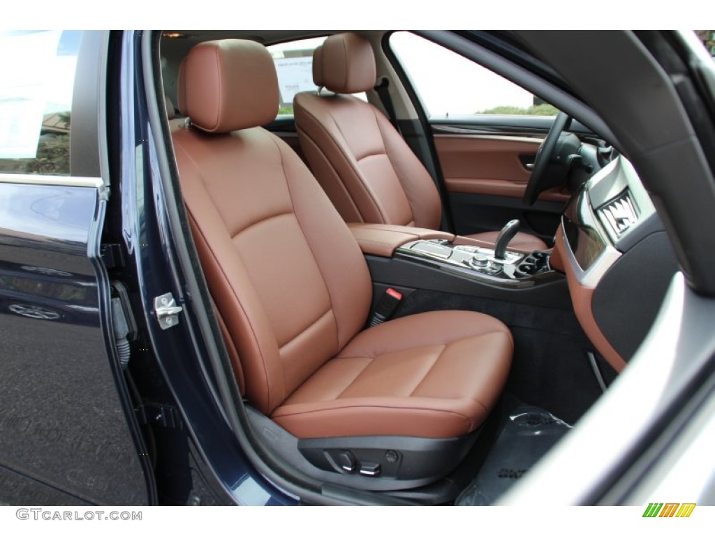 2013 5 Series 528i xDrive Sedan - Imperial Blue Metallic / Cinnamon Brown photo #28