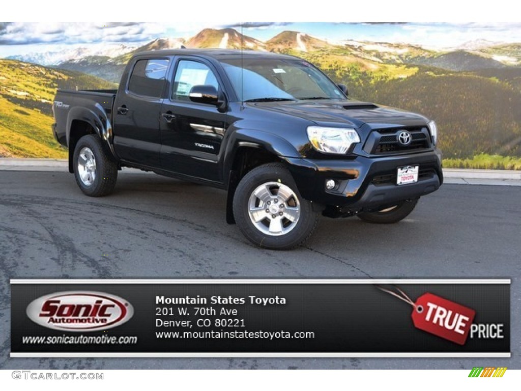 2015 Tacoma V6 Double Cab 4x4 - Black / Graphite photo #1