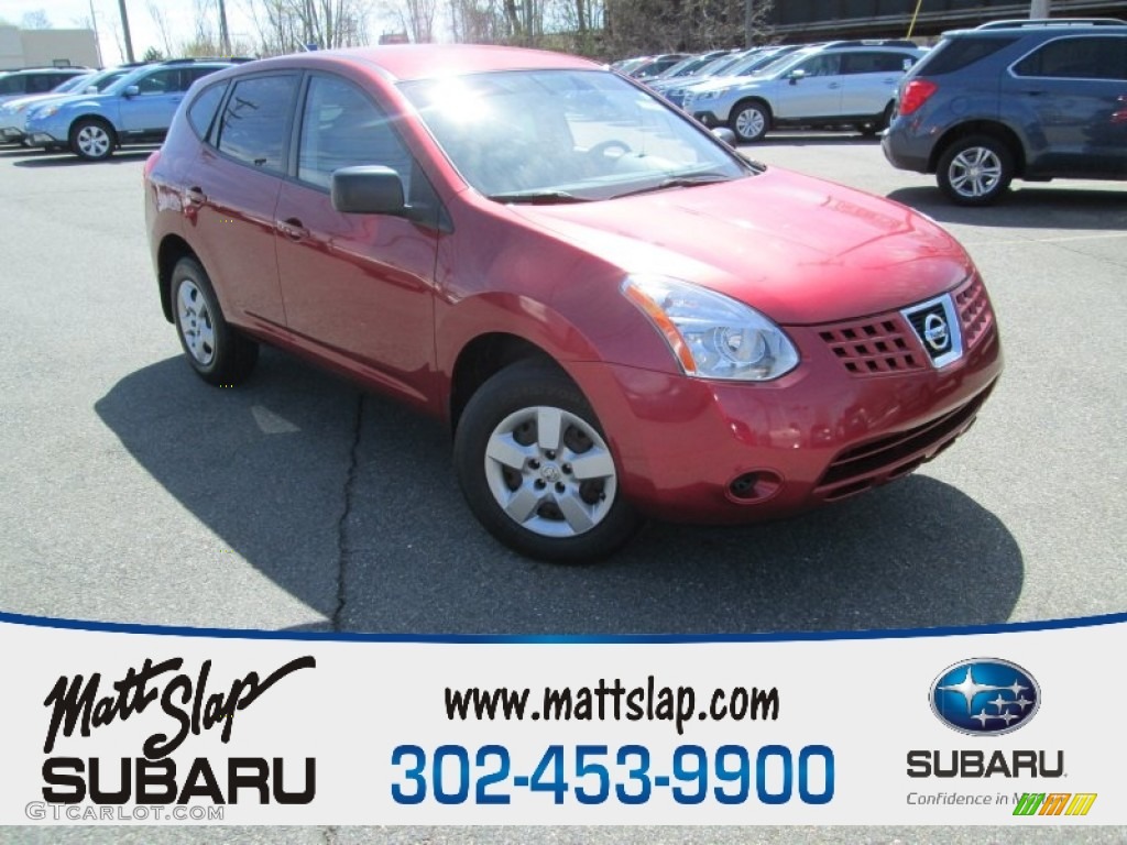 2009 Rogue S AWD - Venom Red / Gray photo #1